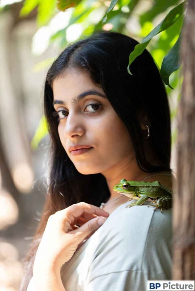 One Girl One Frog Image