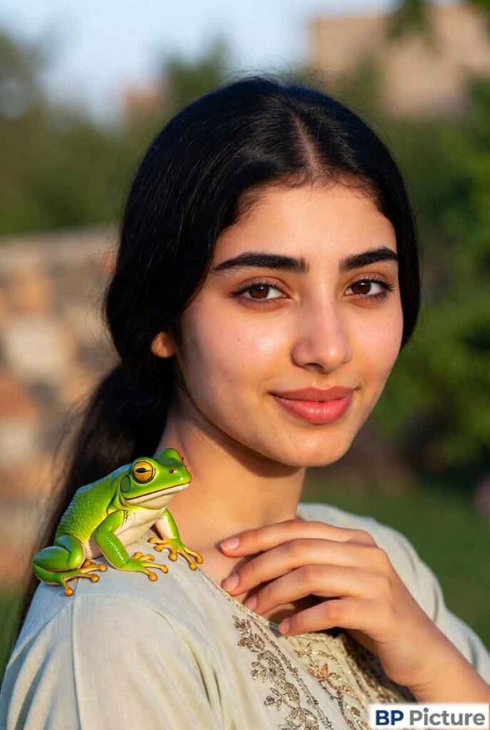 One Girl One Frog Image