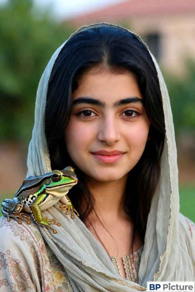 One Girl One Frog Image