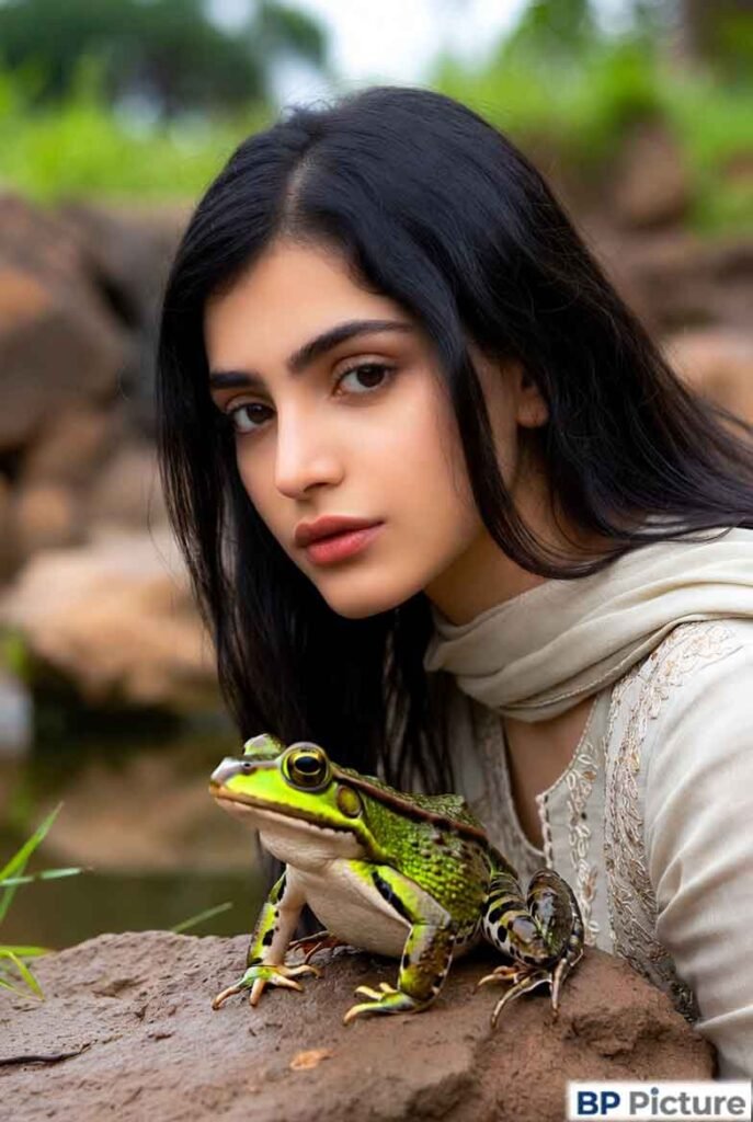 One Girl One Frog Image