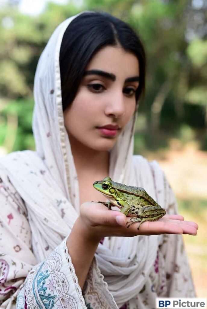 One Girl One Frog Image