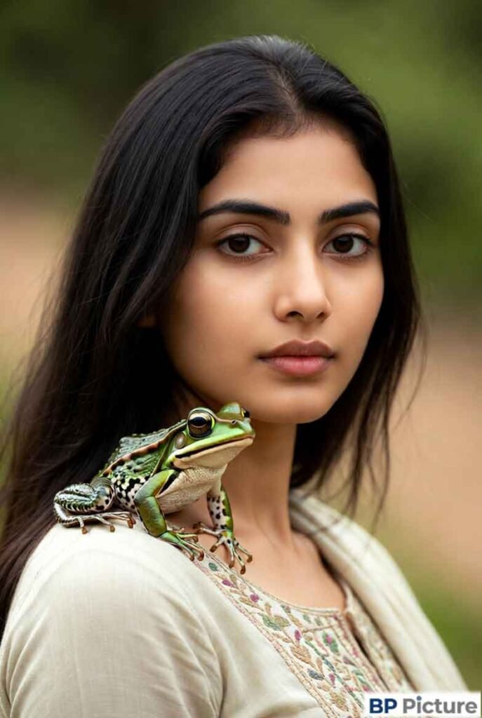 One Girl One Frog Image
