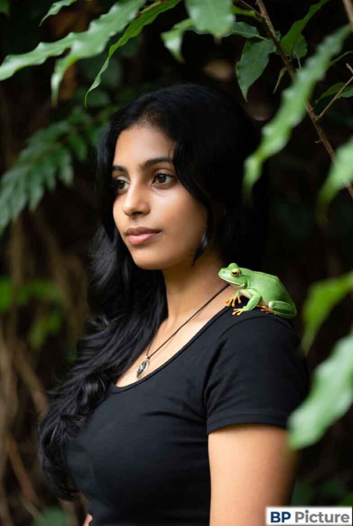 One Girl One Frog Image