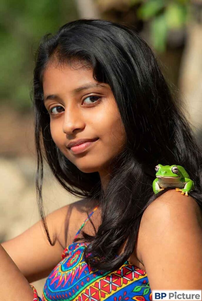 One Girl One Frog Image