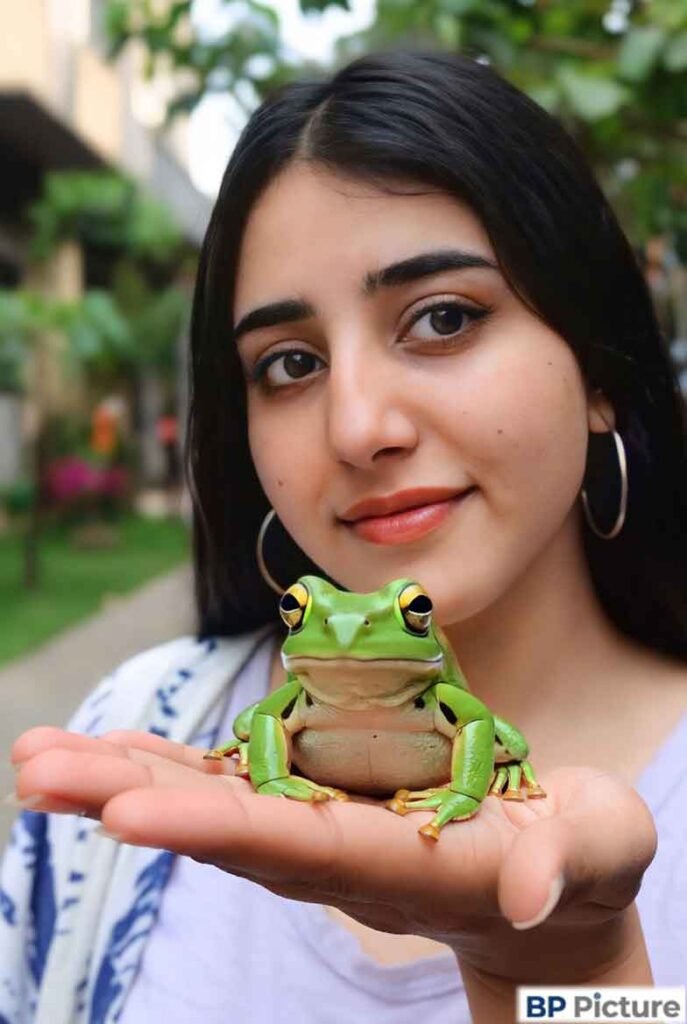 One Girl One Frog Image