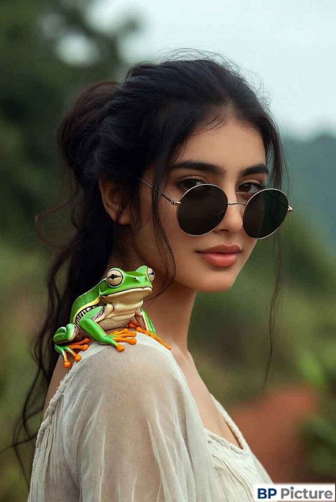 One Girl One Frog Image