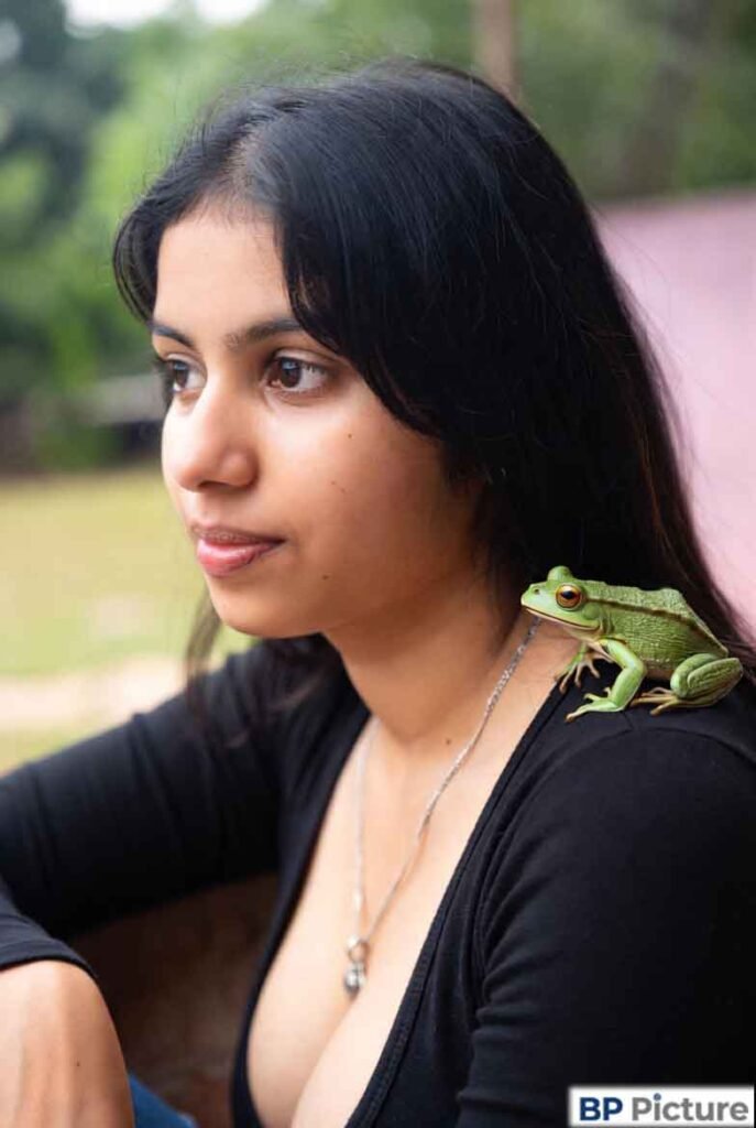 One Girl One Frog Image