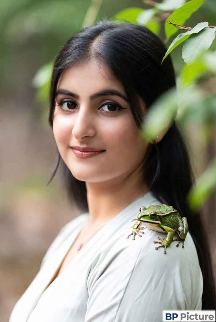 One Girl One Frog Image