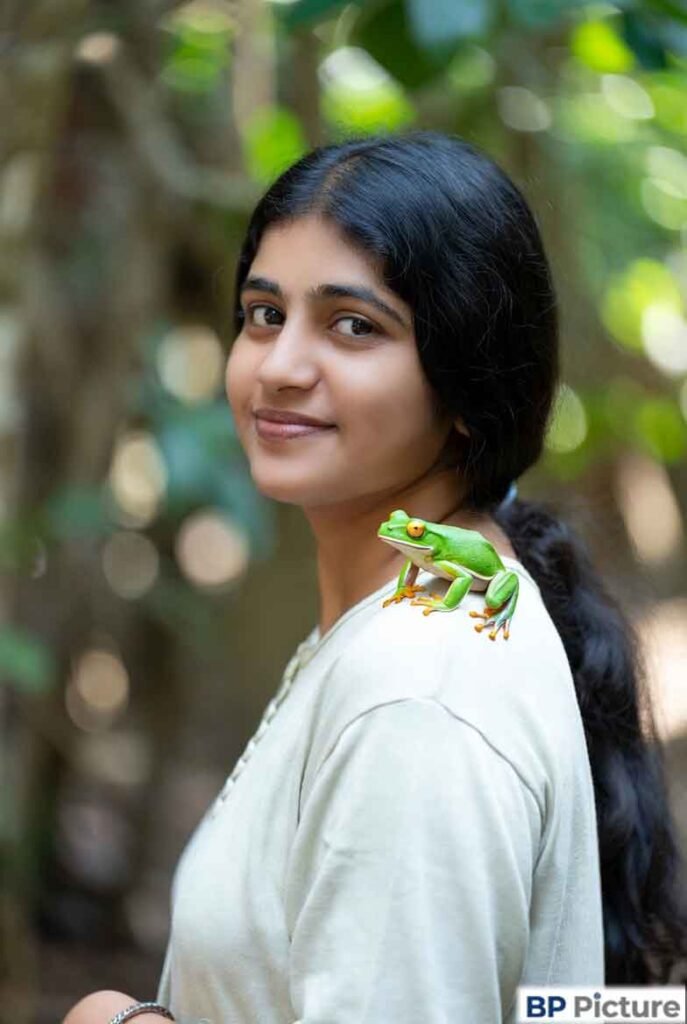 One Girl One Frog Image