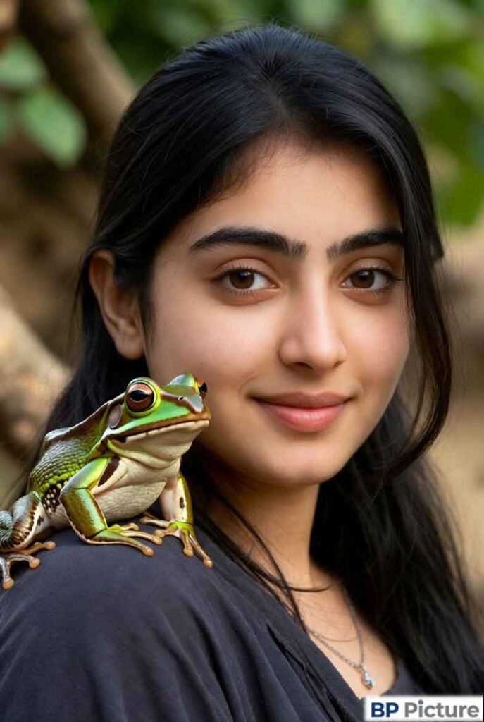 One Girl One Frog Image