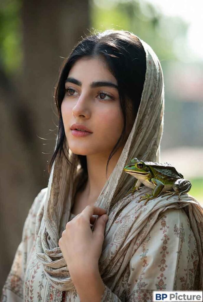 One Girl One Frog Image