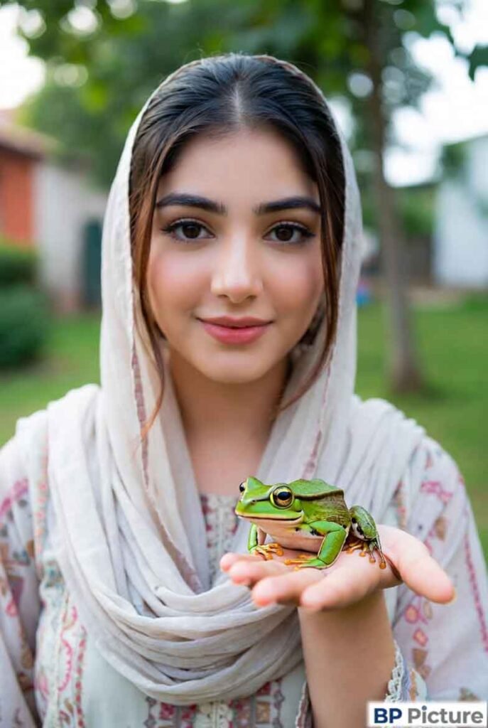 One Girl One Frog Pic