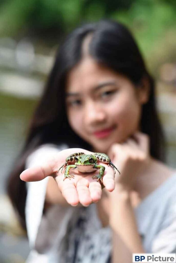 One Girl One Frog Pic