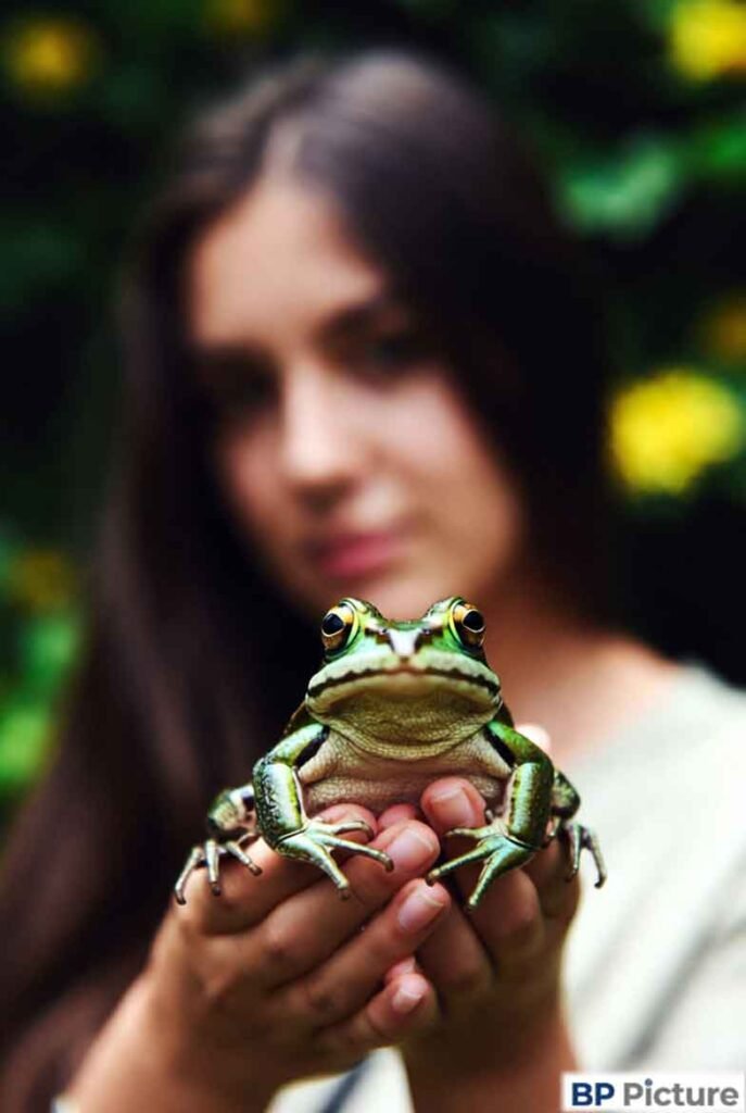 One Girl One Frog Pic