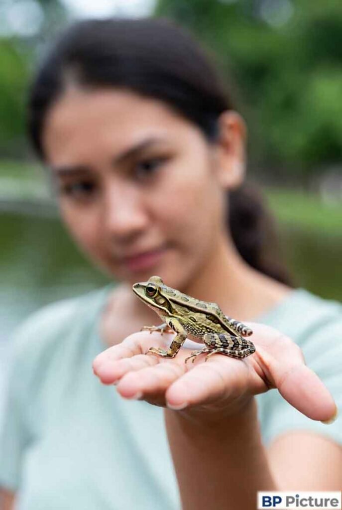 One Girl One Frog Pic
