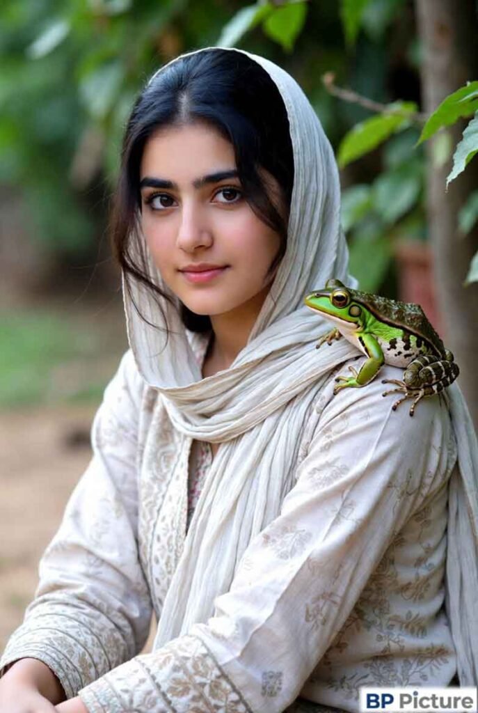 One Girl One Frog Pic