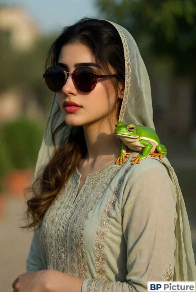 One Girl One Frog Pic