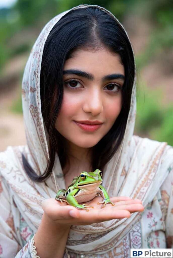 One Girl One Frog Pic