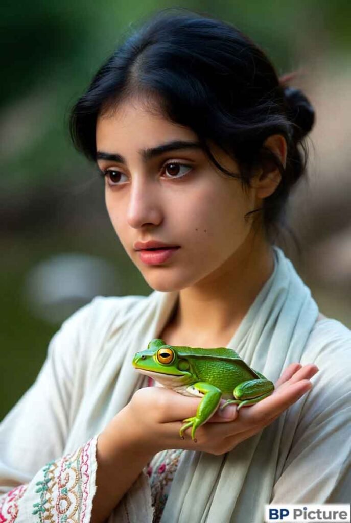 One Girl One Frog Pic