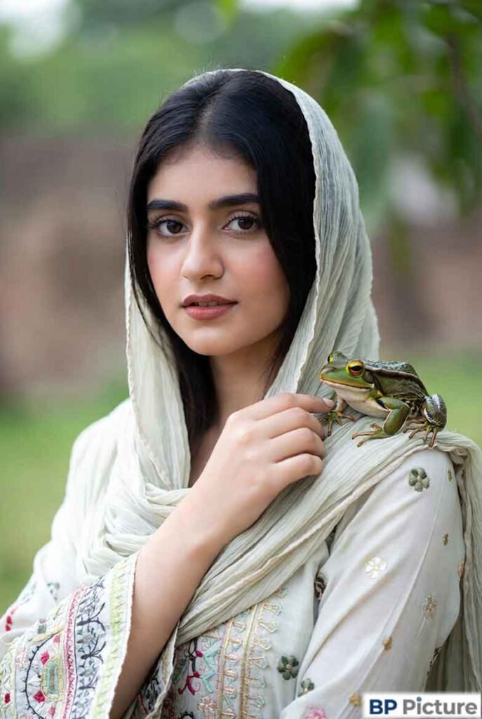 One Girl One Frog Pic