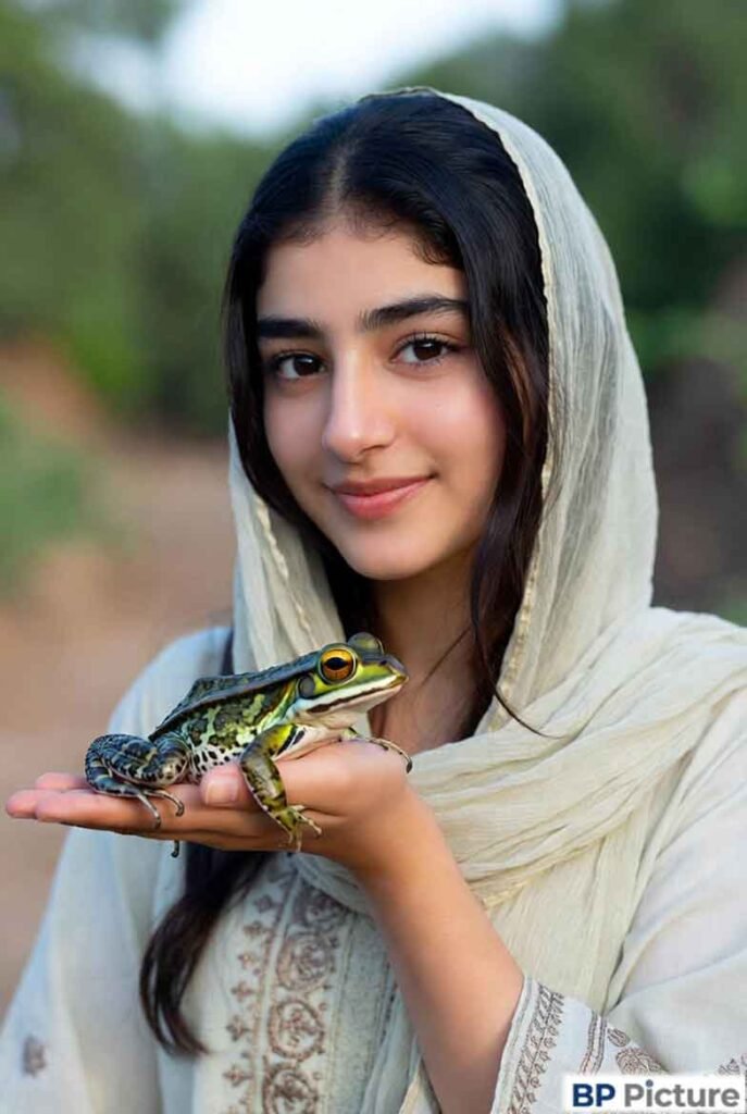 One Girl One Frog Pic