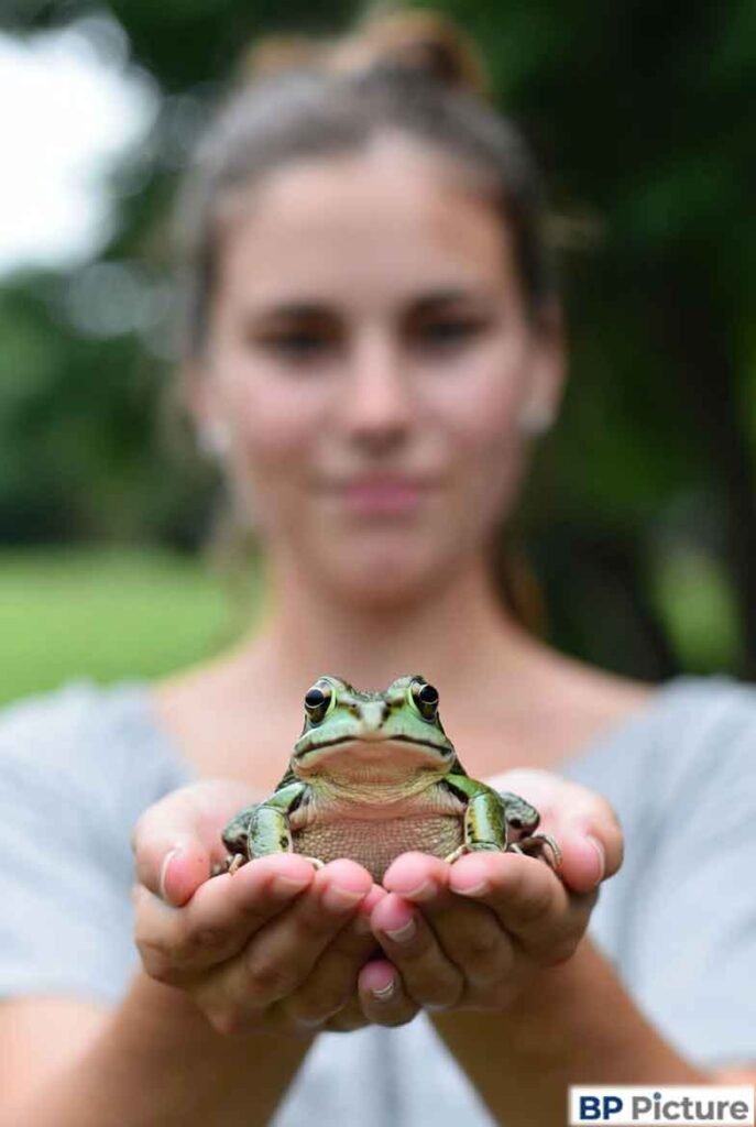 One Girl One Frog Pic