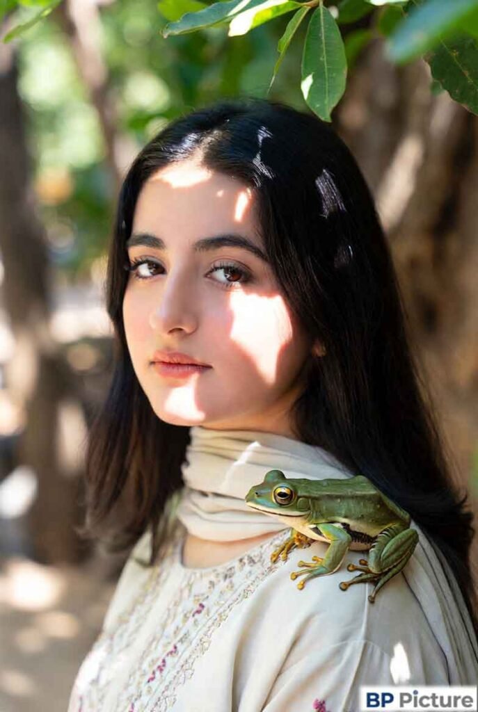 One Girl One Frog Pic