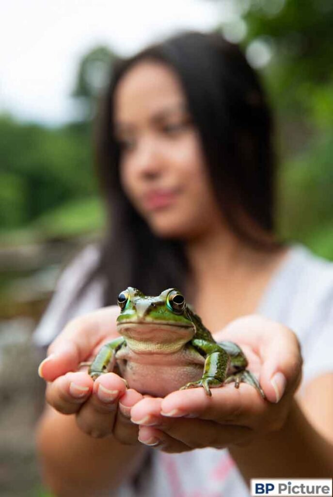 One Girl One Frog Pic