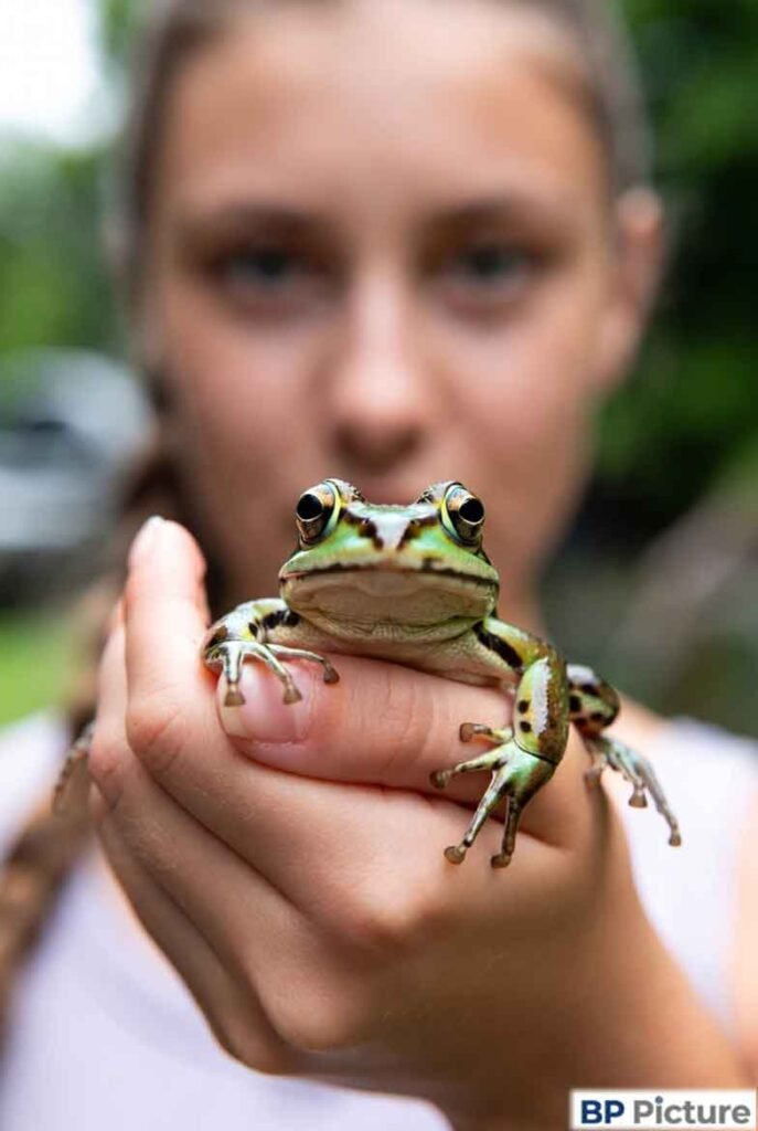 One Girl One Frog Pic