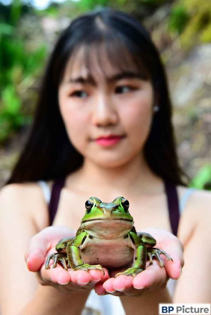 One Girl One Frog Pic