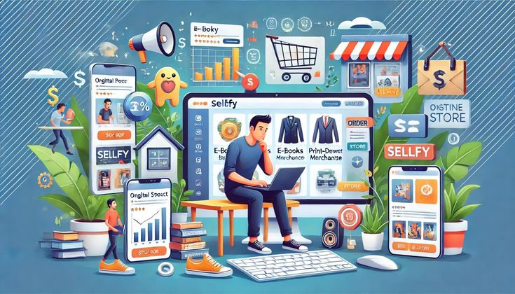 Strong visuals helping a small online shop tell its brand story